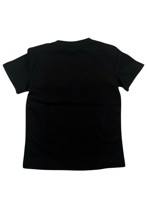 T-shirt bambina nera in cotone Manila Grace | 162TMJS25/SUNERO